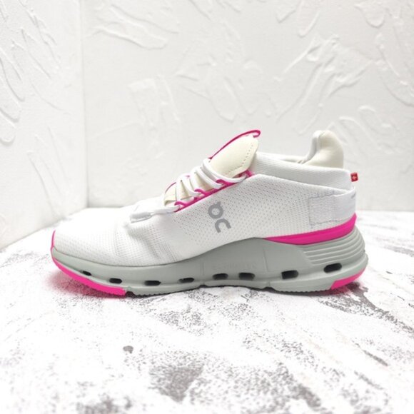 New On Cloud Cloudnova "Barbie" Women Pink Shoes White - Picture 4 of 9